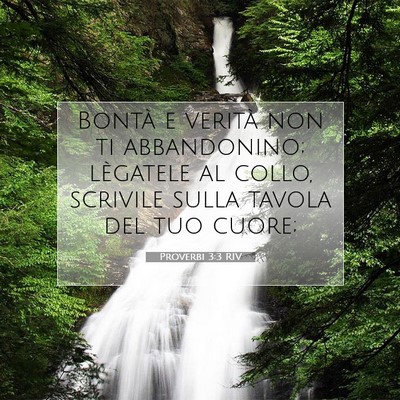 Proverbi 3:3 RIV Immagine del Versetto della Bibbia