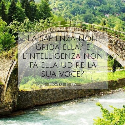 Proverbi 8:1 Versetto della Bibbia Spiegato