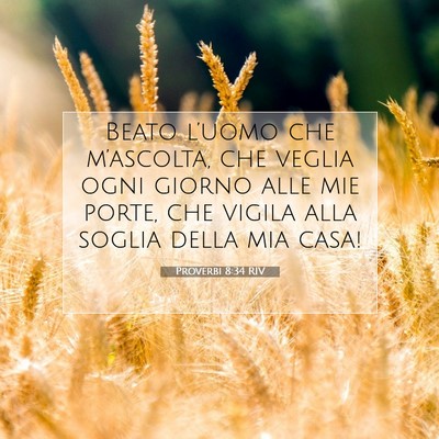 Proverbi 8:34 Versetto della Bibbia Spiegato