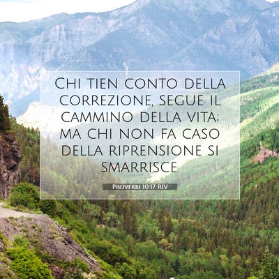 Proverbi 10:17 Versetto della Bibbia Spiegato
