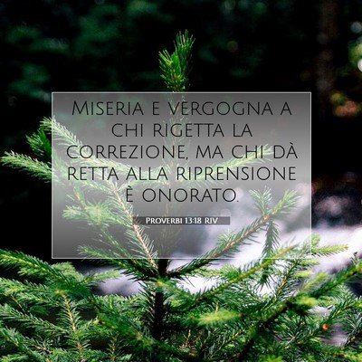 Proverbi 13:18 Versetto della Bibbia Spiegato