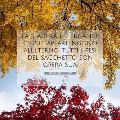 Proverbi 16:11 Versetto della Bibbia Spiegato