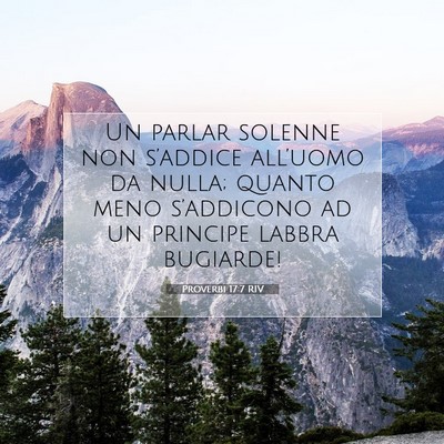 Proverbi 17:7 Versetto della Bibbia Spiegato