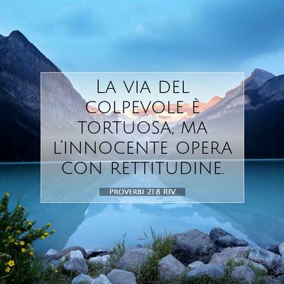Proverbi 21:8 Versetto della Bibbia Spiegato