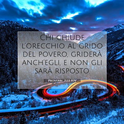 Proverbi 21:13 Versetto della Bibbia Spiegato