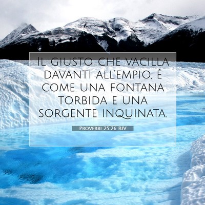 Proverbi 25:26 Versetto della Bibbia Spiegato