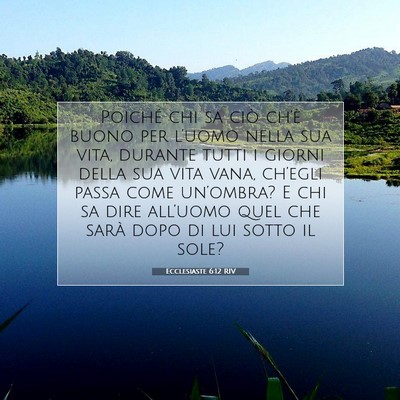 Ecclesiaste 6:12 Versetto della Bibbia Spiegato