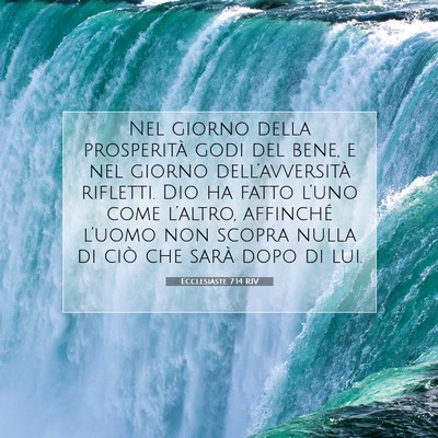 Ecclesiaste 7:14 Versetto della Bibbia Spiegato