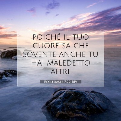 Ecclesiaste 7:22 Versetto della Bibbia Spiegato