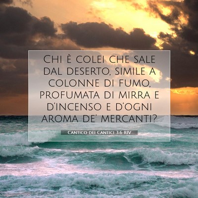 Cantico dei Cantici 3:6 RIV Immagine del Versetto della Bibbia