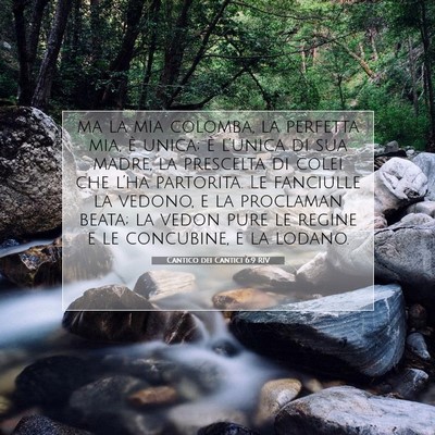 Cantico dei Cantici 6:9 RIV Immagine del Versetto della Bibbia
