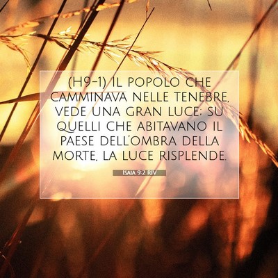 Isaia 9:2 RIV Immagine del Versetto della Bibbia