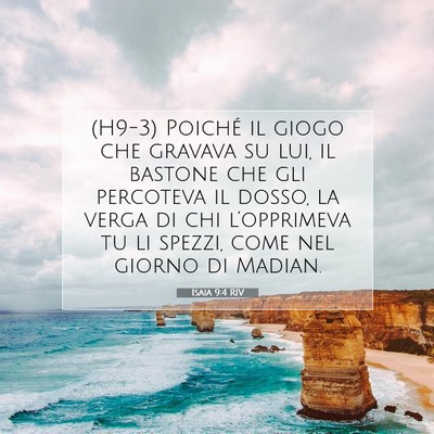 Isaia 9:4 RIV Immagine del Versetto della Bibbia