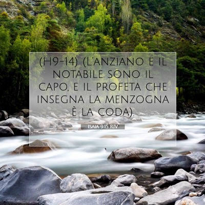 Isaia 9:15 RIV Immagine del Versetto della Bibbia
