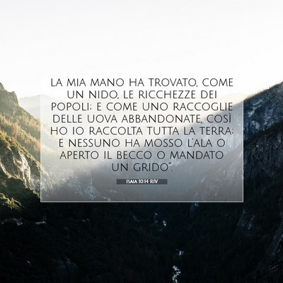 Isaia 10:14 Versetto della Bibbia Spiegato