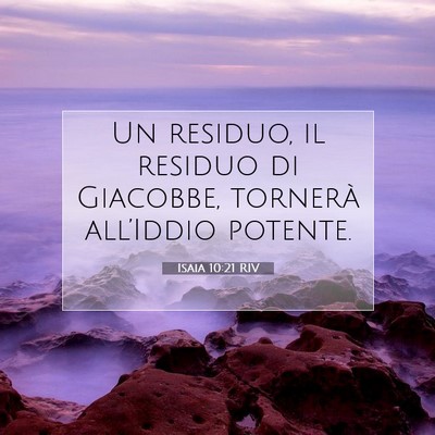 Isaia 10:21 Versetto della Bibbia Spiegato
