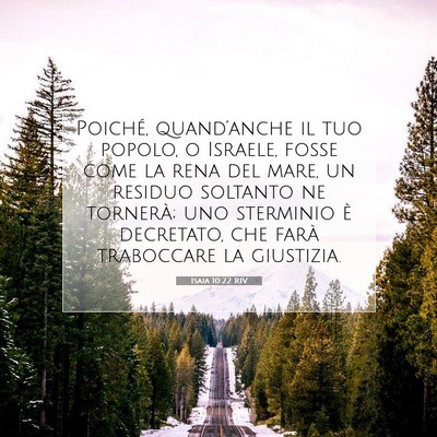 Isaia 10:22 Versetto della Bibbia Spiegato