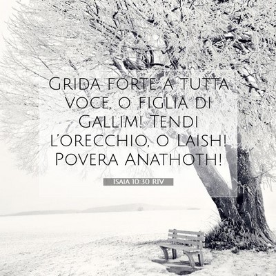 Isaia 10:30 Versetto della Bibbia Spiegato