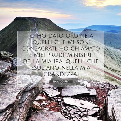 Isaia 13:3 Versetto della Bibbia Spiegato