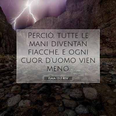 Isaia 13:7 Versetto della Bibbia Spiegato