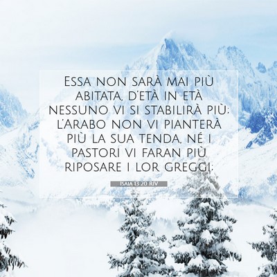 Isaia 13:20 Versetto della Bibbia Spiegato