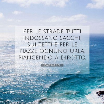 Isaia 15:3 Versetto della Bibbia Spiegato