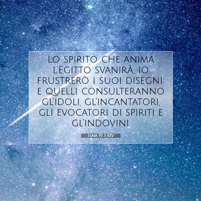 Isaia 19:3 RIV Immagine del Versetto della Bibbia