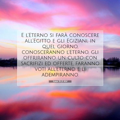 Isaia 19:21 Versetto della Bibbia Spiegato