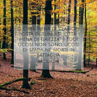 Isaia 22:2 Versetto della Bibbia Spiegato
