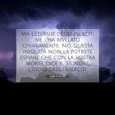 Isaia 22:14 Versetto della Bibbia Spiegato