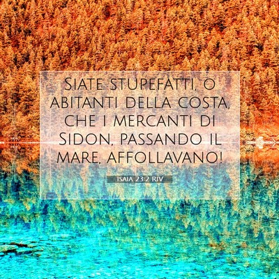 Isaia 23:2 Versetto della Bibbia Spiegato
