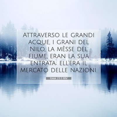 Isaia 23:3 Versetto della Bibbia Spiegato