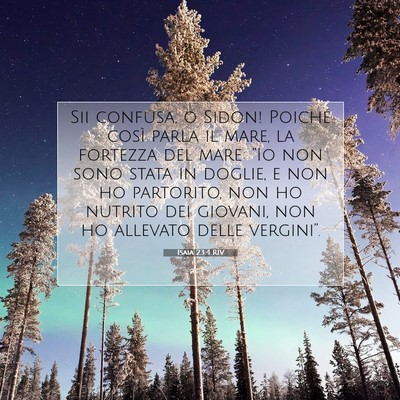 Isaia 23:4 Versetto della Bibbia Spiegato