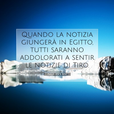 Isaia 23:5 Versetto della Bibbia Spiegato