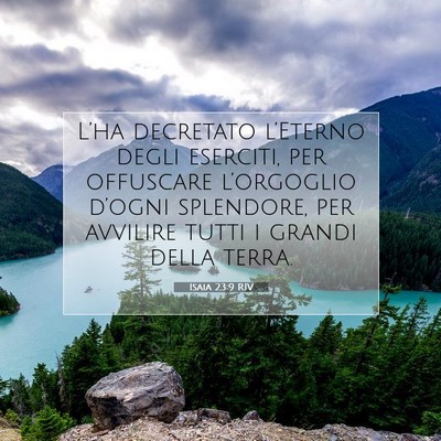 Isaia 23:9 Versetto della Bibbia Spiegato