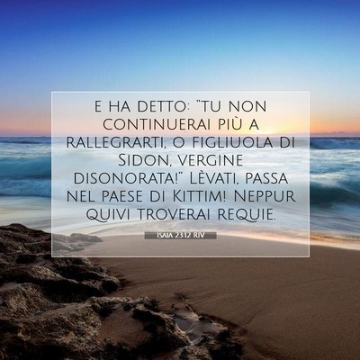 Isaia 23:12 Versetto della Bibbia Spiegato