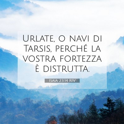 Isaia 23:14 Versetto della Bibbia Spiegato