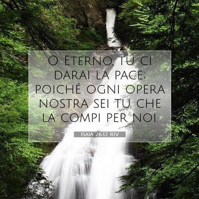 Isaia 26:12 RIV Immagine del Versetto della Bibbia