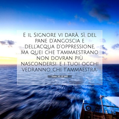 Isaia 30:20 Versetto della Bibbia Spiegato