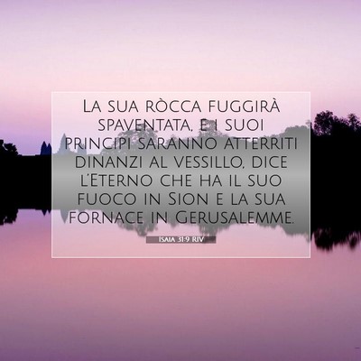 Isaia 31:9 Versetto della Bibbia Spiegato
