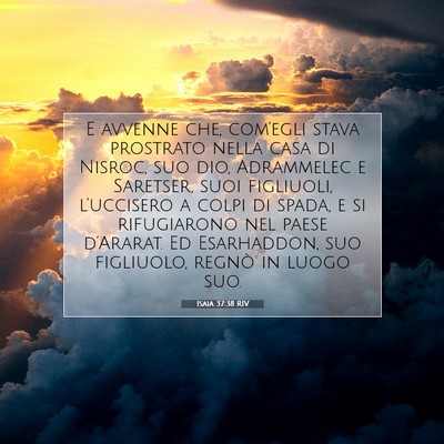Isaia 37:38 Versetto della Bibbia Spiegato