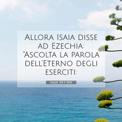 Isaia 39:5 Versetto della Bibbia Spiegato
