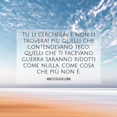 Isaia 41:12 Versetto della Bibbia Spiegato