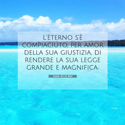 Isaia 42:21 Versetto della Bibbia Spiegato