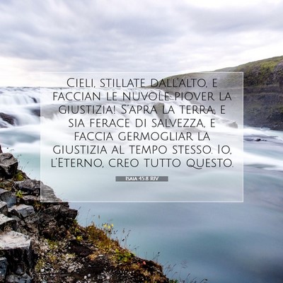 Isaia 45:8 Versetto della Bibbia Spiegato