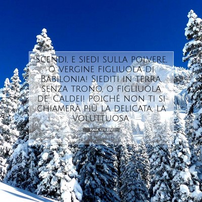 Isaia 47:1 Versetto della Bibbia Spiegato