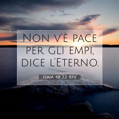 Isaia 48:22 Versetto della Bibbia Spiegato