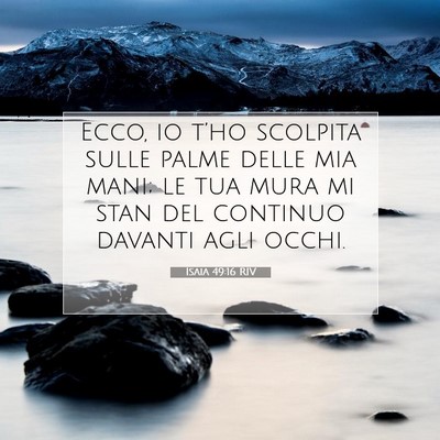 Isaia 49:16 Versetto della Bibbia Spiegato