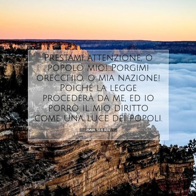 Isaia 51:4 RIV Immagine del Versetto della Bibbia