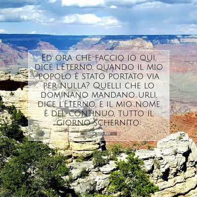 Isaia 52:5 Versetto della Bibbia Spiegato